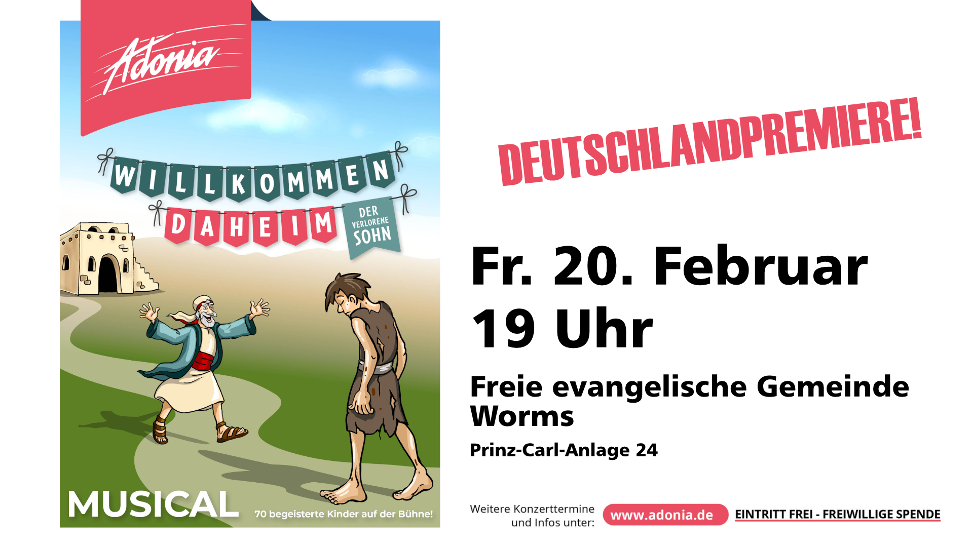 Adonoia-Kindermusical, 20.2.2026