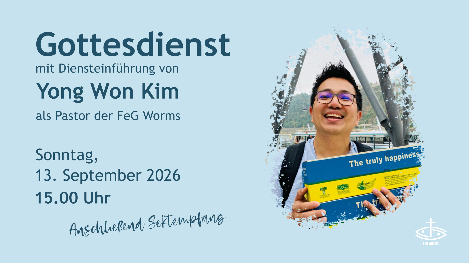 13.9.2026: Gottesdienst mit Diensteinführung von Yong Won Kim